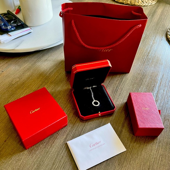 Cartier Love necklace , white gold, diamond - Picture 2 of 6